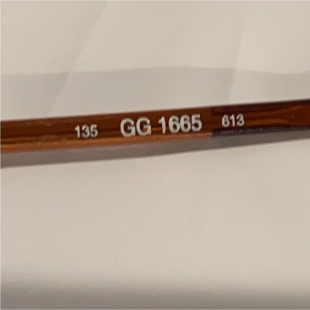 Authentic Gucci prescription eyeglasses frames brown copper color frames